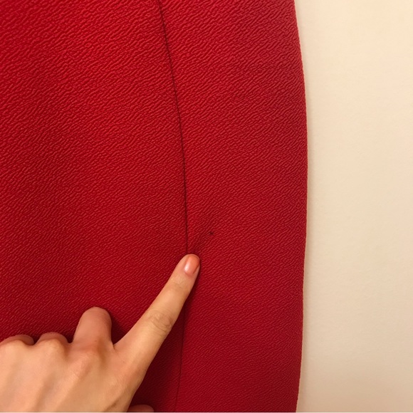 Vintage Le Château Cocktail Mini Dress in Poppy Red - Picture 7 of 10